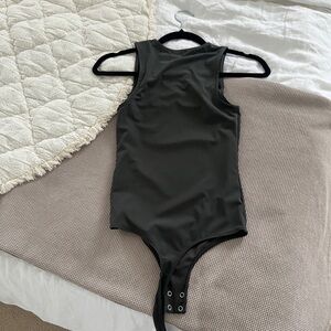 Dynamite Black Sleeveless Bodysuit